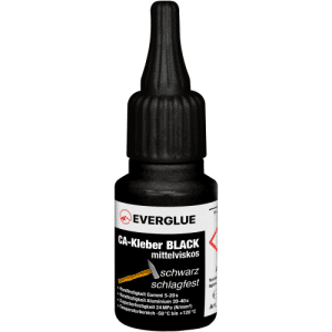 Everglue-secondlijm Zwart  impact-bestendig medium viscositeit 20g